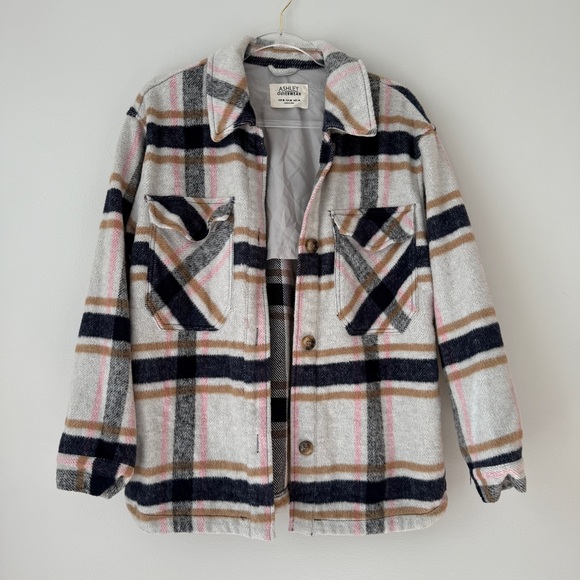 Ashley by 26 International Outerwear Flannel Shacket Sz M - Picture 1 of 9